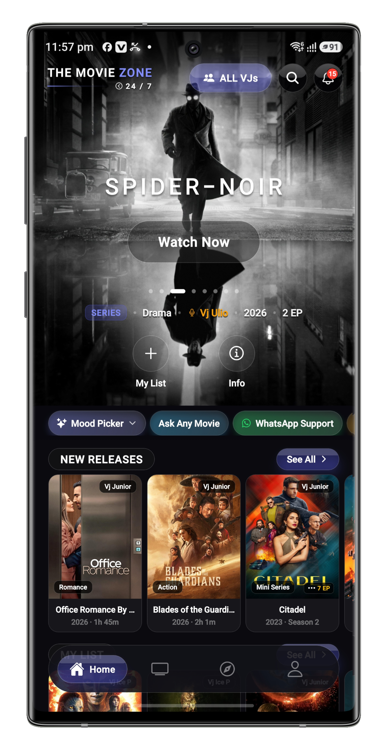 The Movie Zone Android App Preview